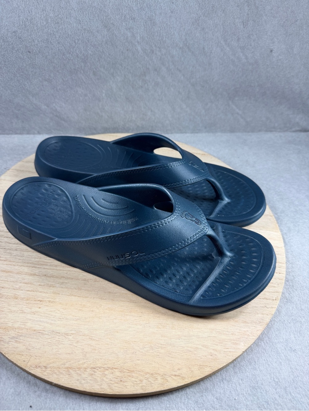 NuuSol Cascade Recovery Flip Flops Men’s 13 Navy Blue